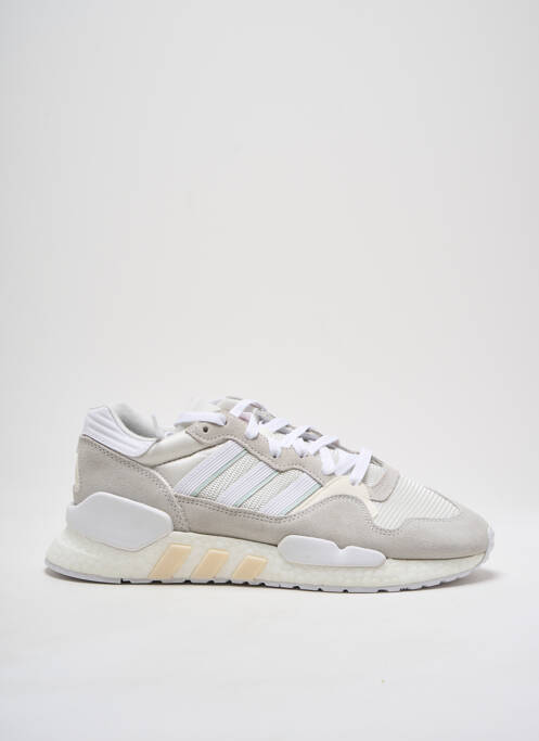 Baskets tissage satiné bout rond beige ADIDAS homme