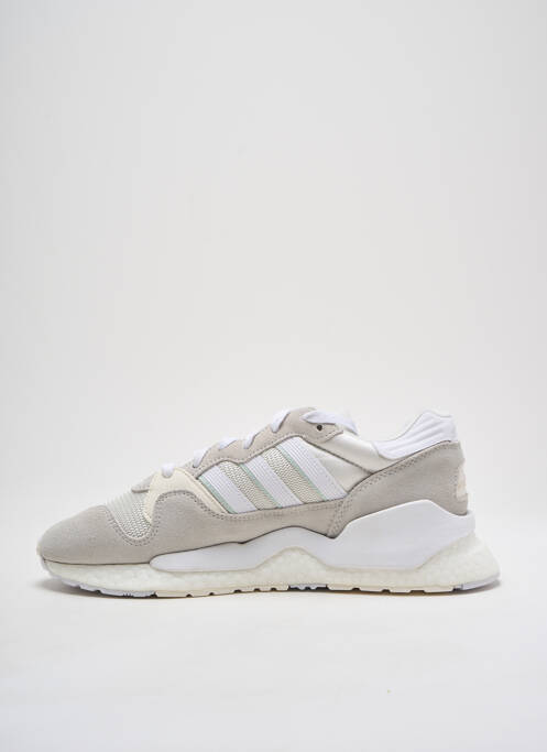 Baskets tissage satiné bout rond beige ADIDAS homme