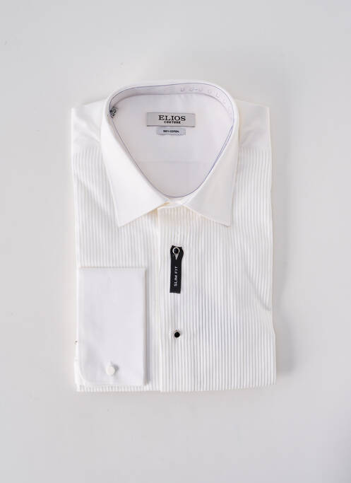 Chemise manches longues blanc ELIOS pour homme