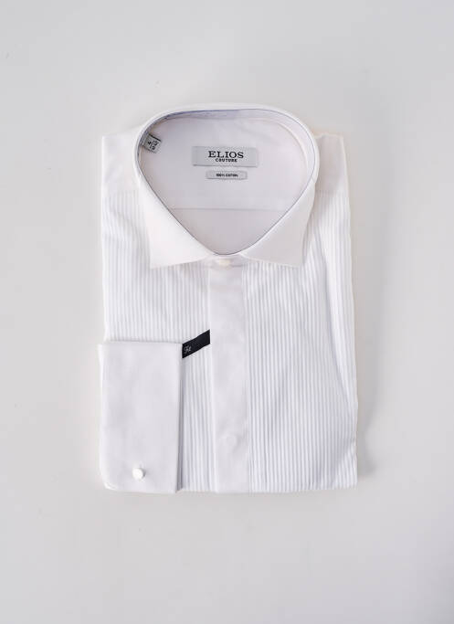 Chemise manches longues blanc ELIOS pour homme