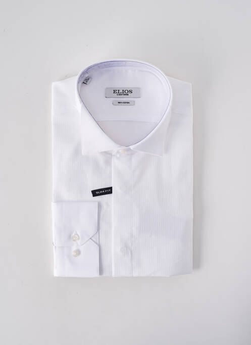 Chemise manches longues blanc ELIOS pour homme