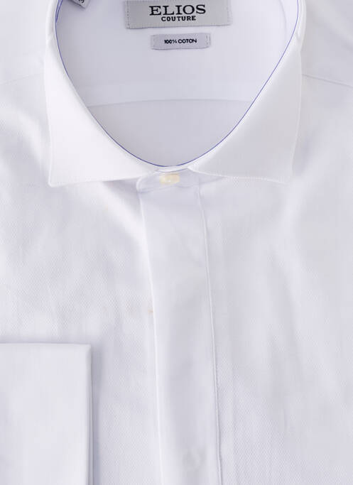 Chemise manches longues blanc ELIOS pour homme