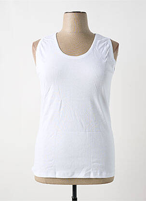 Top/caraco tissage jersey blanc JET femme