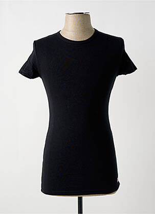 Pyjama col rond noir JET homme