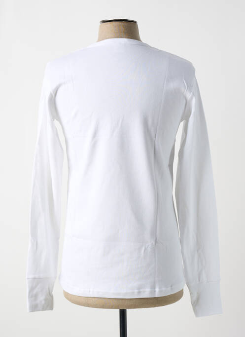 Pyjama col rond blanc JET homme
