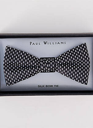 Noeud papillon imprimé fantaisie noir PAUL WILLIAMS homme
