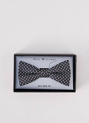 Noeud papillon imprimé fantaisie gris PAUL WILLIAMS homme