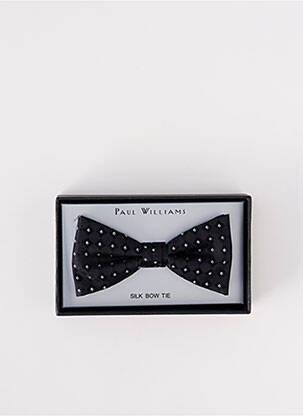 Noeud papillon imprimé fantaisie gris PAUL WILLIAMS homme