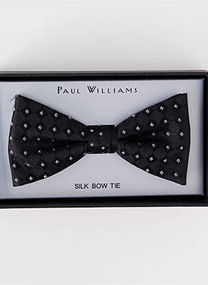 Noeud papillon imprimé fantaisie gris PAUL WILLIAMS homme