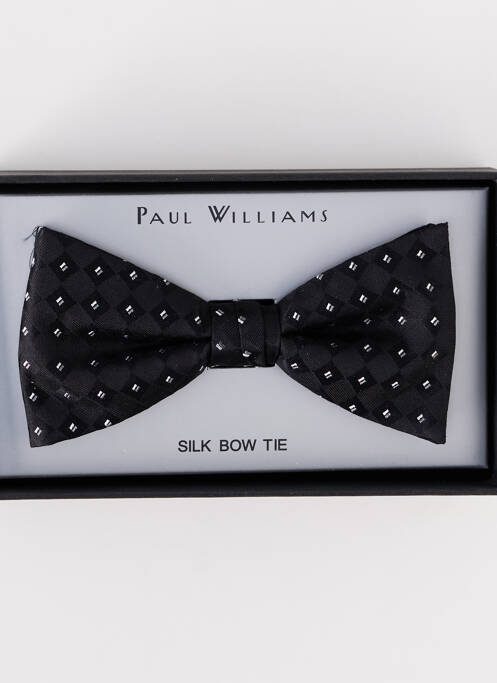 Noeud papillon imprimé fantaisie gris PAUL WILLIAMS homme