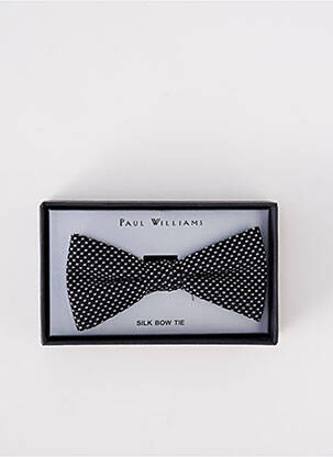 Noeud papillon imprimé fantaisie noir PAUL WILLIAMS homme