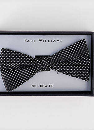 Noeud papillon imprimé fantaisie noir PAUL WILLIAMS homme