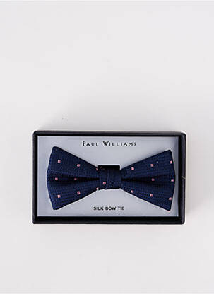 Noeud papillon broderie bleu PAUL WILLIAMS homme