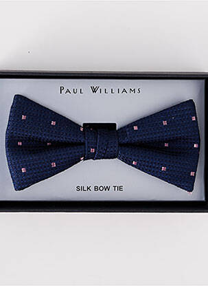 Noeud papillon broderie bleu PAUL WILLIAMS homme