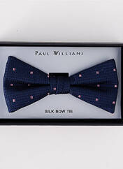 Noeud papillon bleu PAUL WILLIAMS pour homme seconde vue