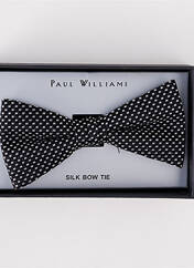 Noeud papillon noir PAUL WILLIAMS pour homme seconde vue