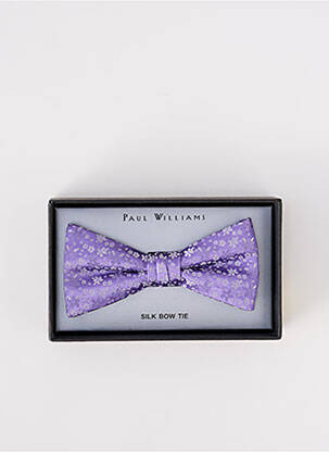 Noeud papillon imprimé fleurs violet PAUL WILLIAMS homme