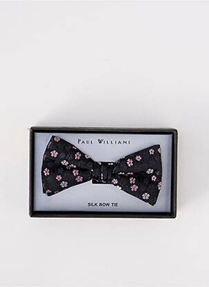 Noeud papillon imprimé fleurs gris PAUL WILLIAMS homme