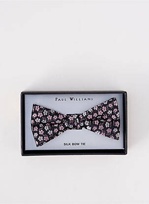 Noeud papillon imprimé fleurs marron PAUL WILLIAMS homme