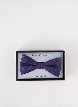 Noeud papillon imprimé fantaisie violet PAUL WILLIAMS homme
