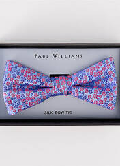 Noeud papillon bleu PAUL WILLIAMS pour homme seconde vue