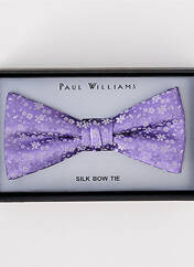 Noeud papillon violet PAUL WILLIAMS pour homme seconde vue