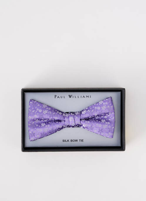 Noeud papillon imprimé fleurs violet PAUL WILLIAMS homme