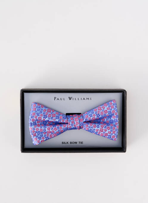 Noeud papillon imprimé fleurs bleu PAUL WILLIAMS homme