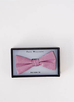 Noeud papillon broderie rose PAUL WILLIAMS homme
