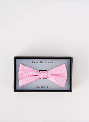 Noeud papillon broderie rose PAUL WILLIAMS homme