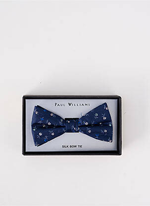 Noeud papillon imprimé fleurs bleu PAUL WILLIAMS homme