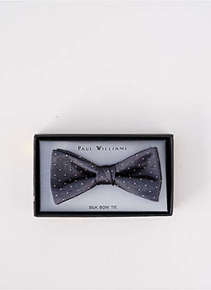 Noeud papillon broderie gris PAUL WILLIAMS homme