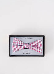 Noeud papillon rose PAUL WILLIAMS pour homme seconde vue