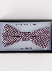 Noeud papillon rose PAUL WILLIAMS pour homme seconde vue