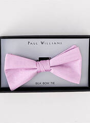 Noeud papillon rose PAUL WILLIAMS pour homme seconde vue