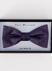 Noeud papillon violet PAUL WILLIAMS pour homme seconde vue