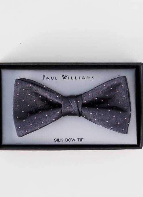 Noeud papillon gris PAUL WILLIAMS pour homme