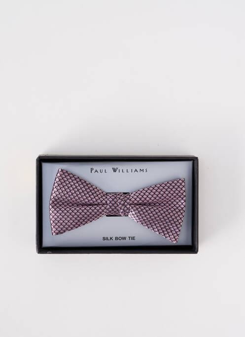 Noeud papillon rose PAUL WILLIAMS pour homme