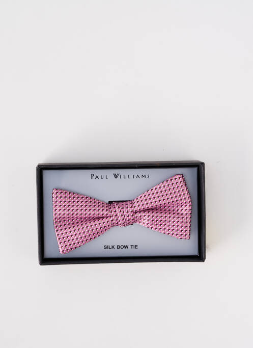 Noeud papillon rose PAUL WILLIAMS pour homme