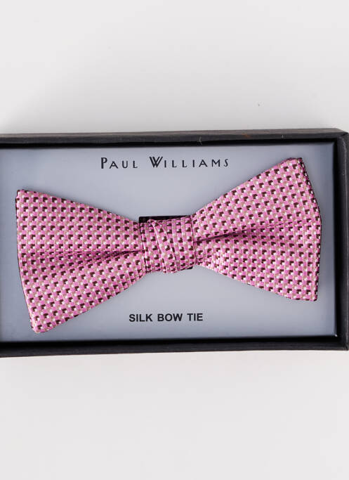 Noeud papillon rose PAUL WILLIAMS pour homme