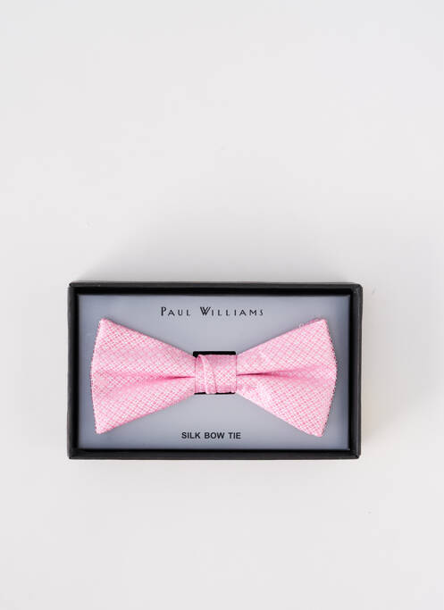 Noeud papillon rose PAUL WILLIAMS pour homme