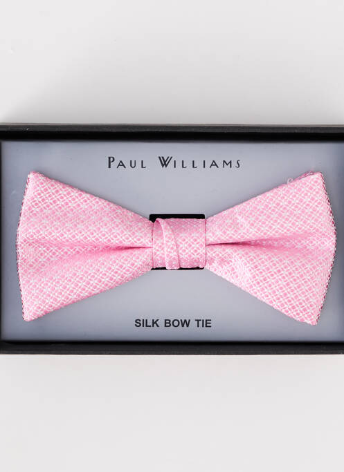Noeud papillon rose PAUL WILLIAMS pour homme