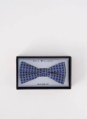 Noeud papillon broderie bleu PAUL WILLIAMS homme