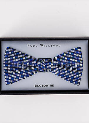 Noeud papillon broderie bleu PAUL WILLIAMS homme