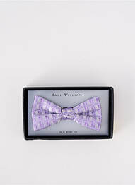Noeud papillon broderie violet PAUL WILLIAMS homme