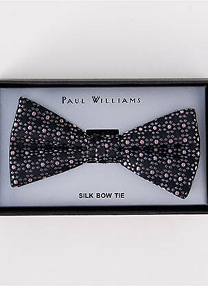 Noeud papillon broderie noir PAUL WILLIAMS homme