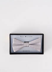 Noeud papillon gris PAUL WILLIAMS pour homme seconde vue