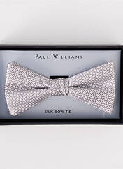 Noeud papillon gris PAUL WILLIAMS pour homme seconde vue