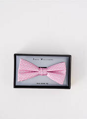 Noeud papillon rose PAUL WILLIAMS pour homme seconde vue