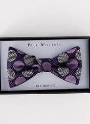 Noeud papillon violet PAUL WILLIAMS pour homme seconde vue
